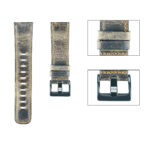 Univerzális kávébarna színű retro stílusú valódi bőr óraszíj 3