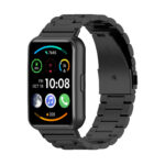 Huawei Watch Fit 2 láncszemes fém óraszíj fekete 3