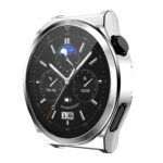 Huawei Watch GT 3 Pro 43 mm kijelzővédős ezüst szilikon tok 2