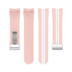 Samsung Galaxy Watch 5 Pro mágneses ívelt szilikon szíj barackvirág-fehér 4