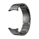 Samsung Galaxy Watch 4 ívelt láncszemes titánium óraszíj sötétszürke 1