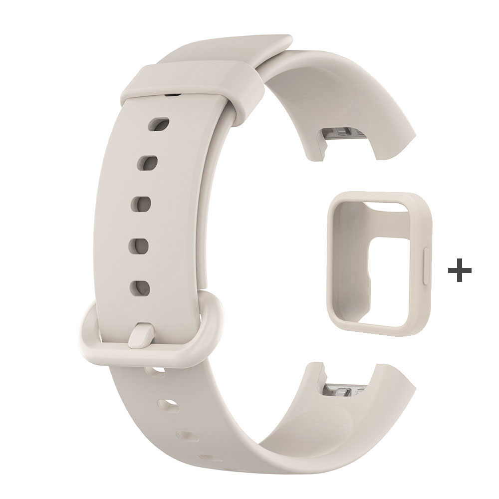 Xiaomi Redmi Watch 2 Lite szilikon óraszíj és tok bézs 6 Xiaomi Redmi Watch 2 Lite szilikon óraszíj és tok bézs 6
