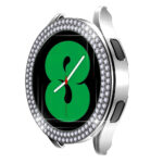 Samsung Galaxy Watch 6 okosóra ezüst strasszköves pc tok 2