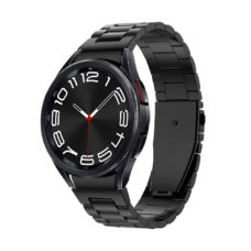 Samsung Galaxy Watch 6 quickfit ívelt láncszemes fém óraszíj fekete 2