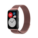 Huawei Watch Fit milánói fém óraszíj rózsaarany 2