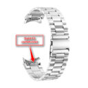 Samsung Galaxy Watch 6 quickfit ívelt láncszemes fém óraszíj ezüst 5