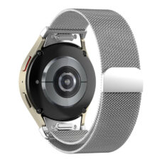 Samsung Galaxy Watch 6 quickfit ívelt milánói fém óraszíj ezüst 2