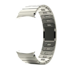 Samsung Galaxy Watch ívelt mágneses csatos láncszemes fém óraszíj titánszürke 2