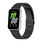 Samsung Galaxy Fit 3 láncszemes fém óraszíj fekete 2