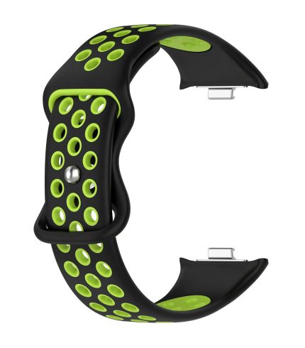 Xiaomi Redmi Watch 4 szilikon óraszíj fekete-neonzöld 1