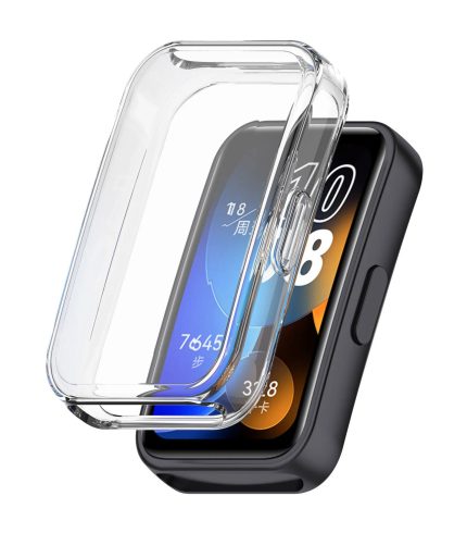 Huawei Band 9 kijelzővédős átlátszó szilikon tok 2