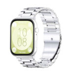 Huawei Watch Fit 3 láncszemes fém óraszíj ezüst 2