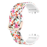 Samsung Galaxy Fit 3 eredeti stílusú bújtatós szilikon szíj virág 1