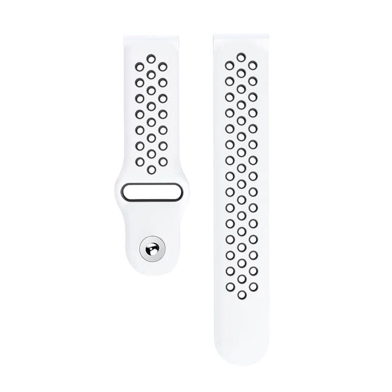 Xiaomi Redmi Watch 5 Active lyukacsos szilikon szíj fehér-fekete 1 Xiaomi Redmi Watch 5 Active lyukacsos szilikon szíj fehér-fekete 1