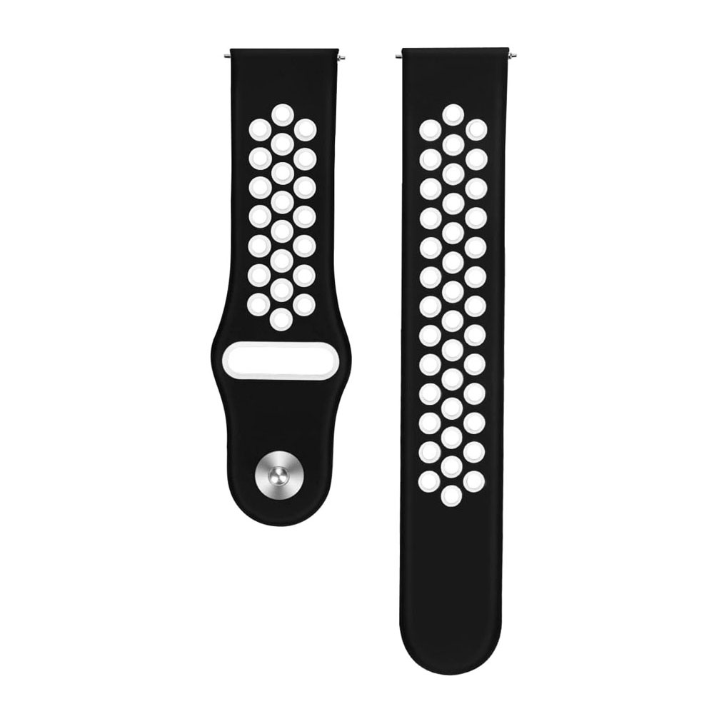 Xiaomi Redmi Watch 5 Active lyukacsos szilikon szíj fekete-fehér 1 Xiaomi Redmi Watch 5 Active lyukacsos szilikon szíj fekete-fehér 1