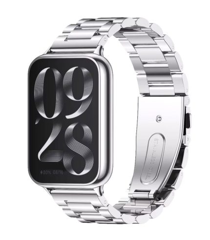 Xiaomi Smart Band 8 Pro láncszemes titánium óraszíj ezüst 2