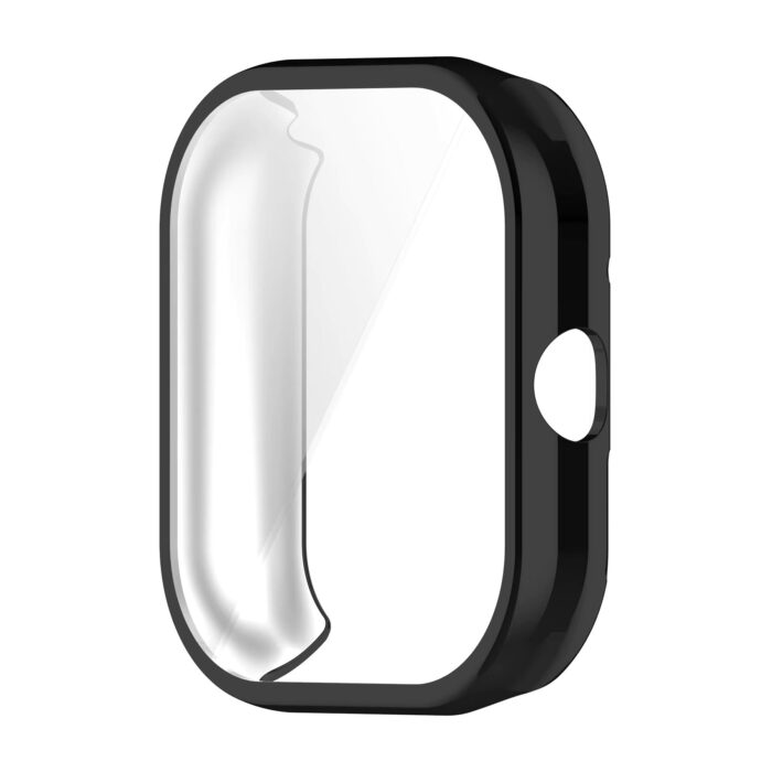 Xiaomi Redmi Watch 5 kijelzővédős fekete szilikon tok 1