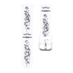 Xiaomi Redmi Watch 4 fehér színű szilikon szíj törzsi tetoválás mintás 1