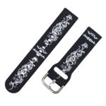 Xiaomi Redmi Watch 4 fekete színű szilikon szíj törzsi tetoválás mintás 2