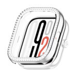 Xiaomi Redmi Watch 4 okosóra ezüst strasszköves pc tok 2