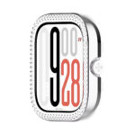 Xiaomi Redmi Watch 4 okosóra ezüst strasszköves pc tok 3