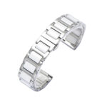 Xiaomi Redmi Watch rozsdamentes acél-kerámia óraszíj ezüst-fehér 2