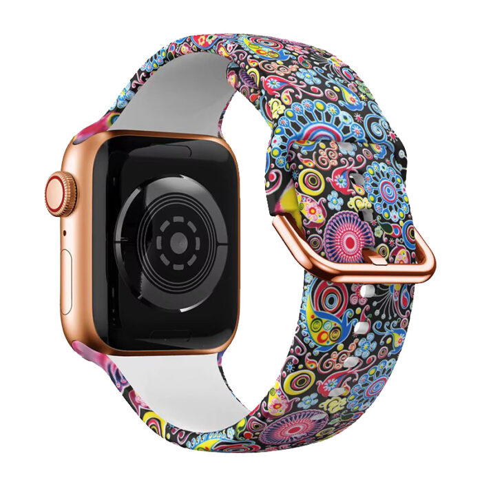 Apple Watch szilikon szíj absztrakt mintás 3
