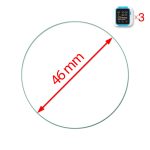 Óra normál üvegfólia 46 mm