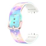 Samsung Galaxy Fit 3 eredeti stílusú bújtatos szilikon szíj vattacukor 1