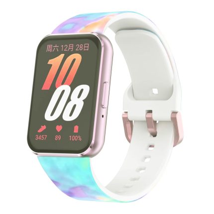 Samsung Galaxy Fit 3 eredeti stílusú bújtatos szilikon szíj vattacukor 2