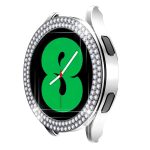 Samsung Galaxy Watch 7 okosóra ezüst strasszköves pc tok 4