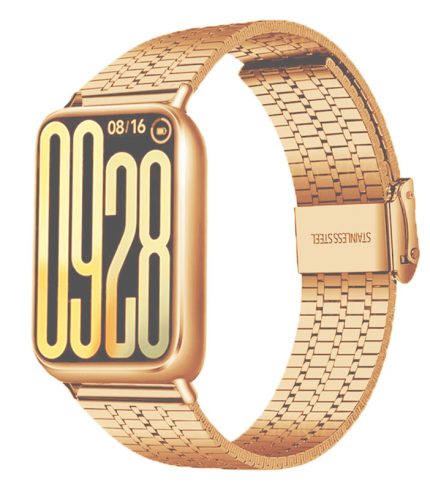 Xiaomi Smart Band 9 Pro rozsdamentes acél óraszíj rózsaarany 2