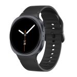 Samsung Galaxy Watch 8 bújtatós szilikon szíj fekete 2