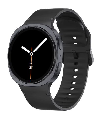 Samsung Galaxy Watch 8 bújtatós szilikon szíj fekete 2