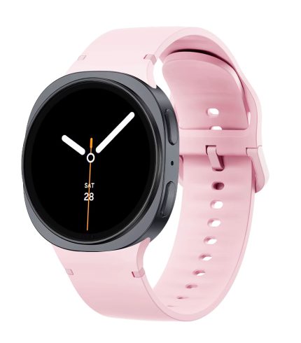 Samsung Galaxy Watch 8 bújtatós szilikon szíj rózsaszín 2