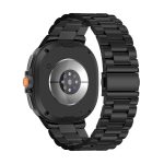 Samsung Galaxy Watch 8 Classic ívelt láncszemes fém óraszíj fekete 3
