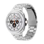 Samsung Galaxy Watch 8 Classic ívelt láncszemes titánium óraszíj ezüst 2