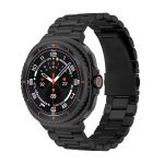 Samsung Galaxy Watch 8 Classic ívelt láncszemes titánium óraszíj fekete 2