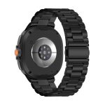 Samsung Galaxy Watch 8 Classic ívelt láncszemes titánium óraszíj fekete 3