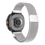 Samsung Galaxy Watch 8 Classic ívelt milánói fém óraszíj ezüst 2