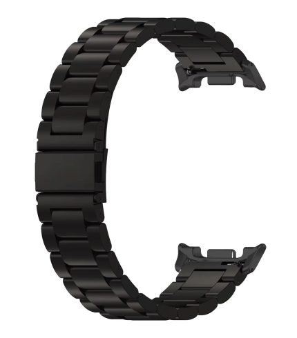 Samsung Galaxy Watch 8 ívelt láncszemes fém óraszíj fekete 1