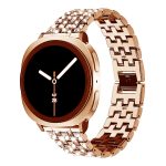 Samsung Galaxy Watch 8 strasszkő díszítésű fém szíj rózsaarany 2