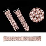 Samsung Galaxy Watch 8 strasszkő díszítésű fém szíj rózsaarany 3