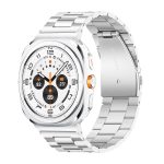 Samsung Galaxy Watch Ultra ívelt láncszemes fém óraszíj ezüst 4