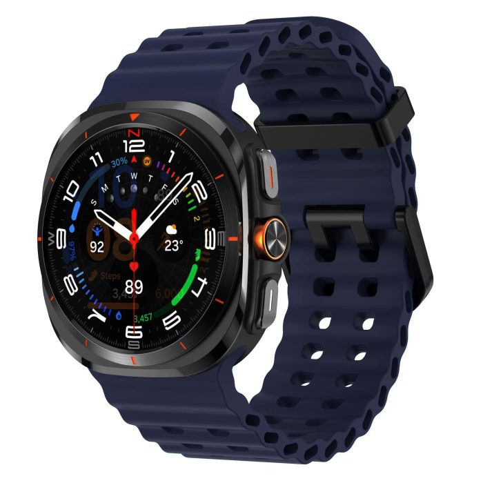 Samsung Galaxy Watch Ultra szilikon vízi szíj sötétkék 2