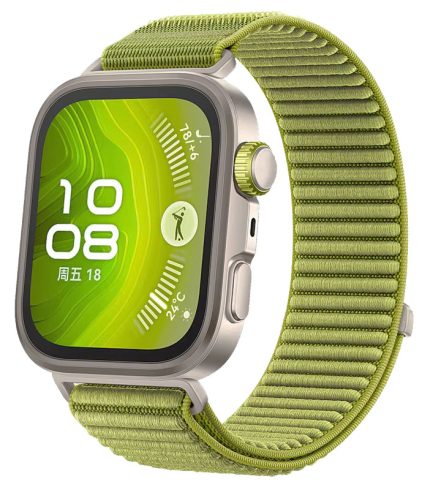 Huawei Watch Fit 4 Pro eredeti stílusú nylon szíj zöld 2