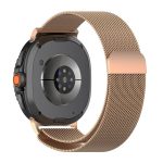 Samsung Galaxy Watch 8 Classic ívelt milánói fém óraszíj rózsaarany 2