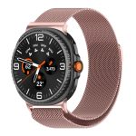 Samsung Galaxy Watch 8 Classic ívelt milánói fém óraszíj rózsaszín-rózsaarany 1