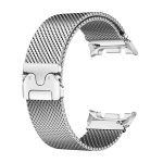 Samsung Galaxy Watch 8 milánói fém óraszíj ejtőernyős csatos ezüst 1