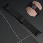 Samsung Galaxy Watch 8 milánói fém óraszíj ejtőernyős csatos fekete 2